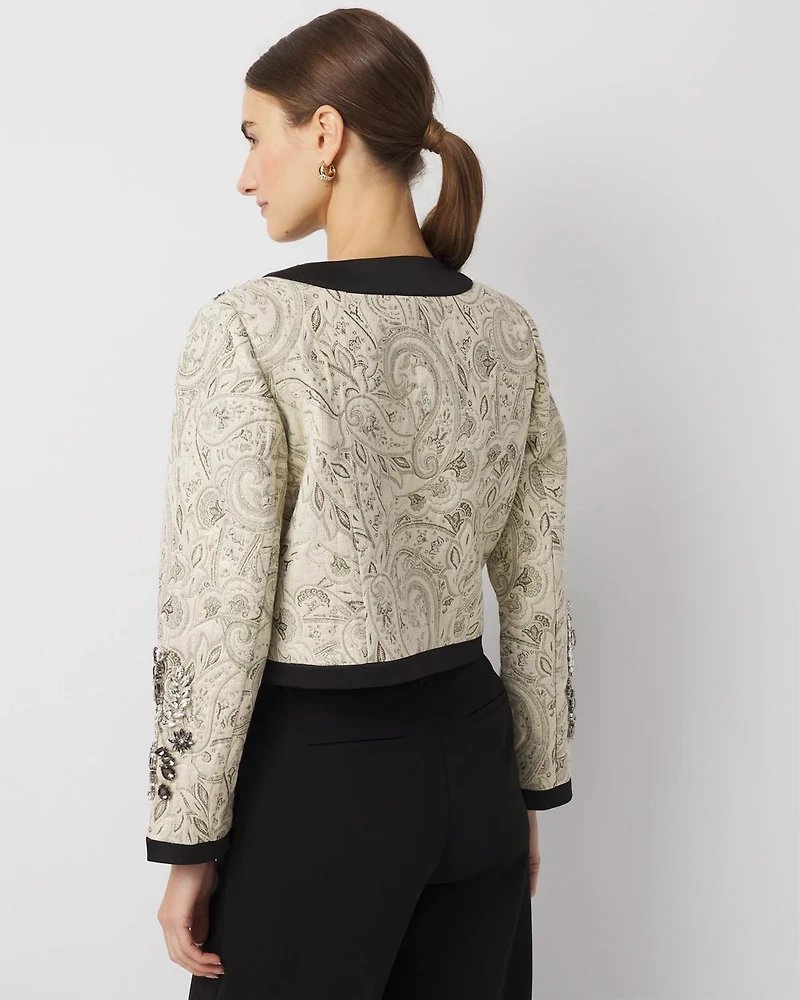 Embellished Jacquard Jacket