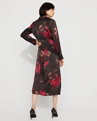 Floral Ruched Sheath Dress