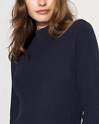 Essential Mock Neck Rib Sweater