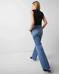 Extra High-Rise Wide-Leg Cargo Jeans