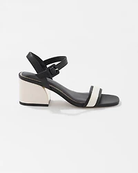 Canvas Block Heel Sandal