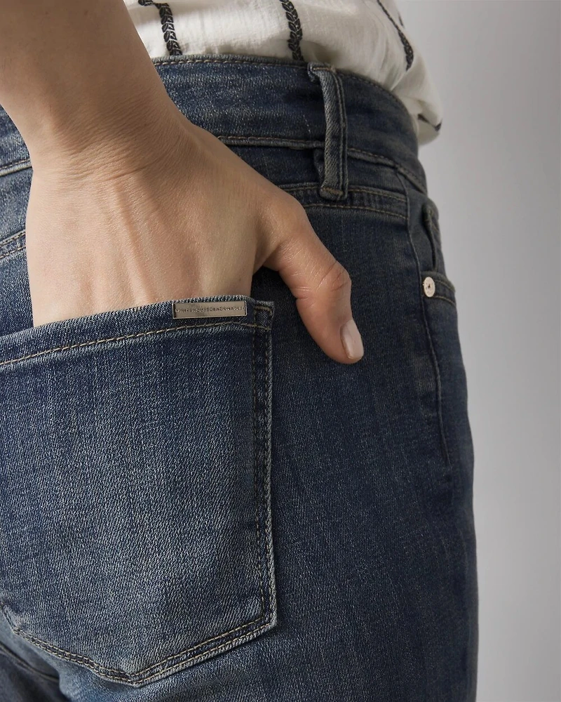 Curvy Mid-Rise Bootcut Jeans
