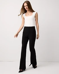 Crepe Stretch Flare Pants