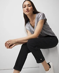Mid-Rise Pret-A-Pedi Straight Cropped Pants
