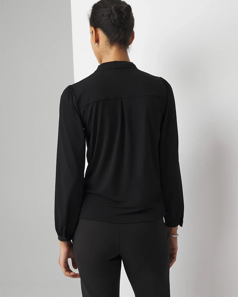 Surplice Knit Blouse