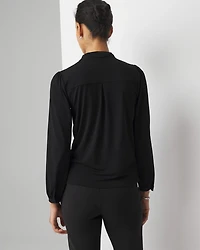 Surplice Knit Blouse