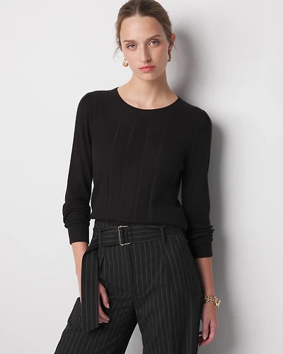 Cashmere Blend Crewneck Sweater