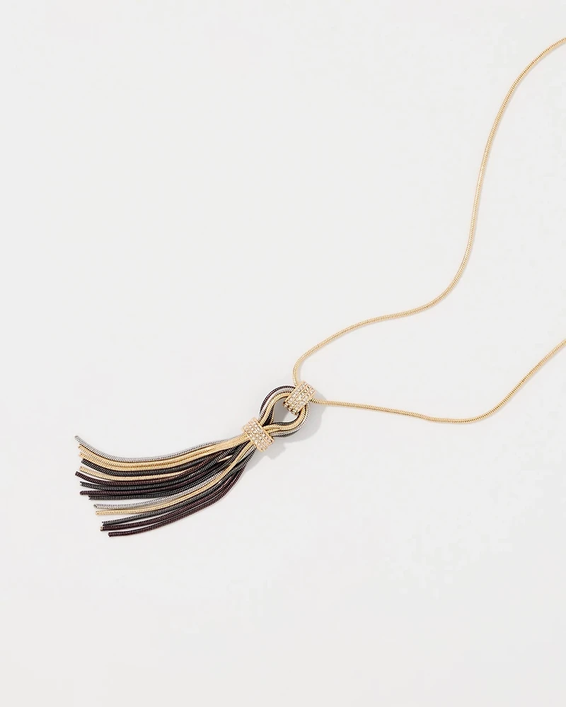 Fringe Pendant Necklace