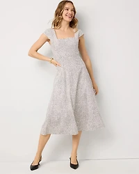 Poplin Midi Dress