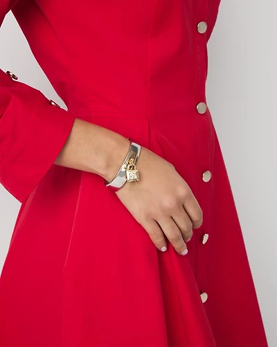 Padlock Charm Hinge Bracelet