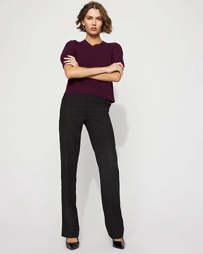 Riley Embellished High-Rise Trouser