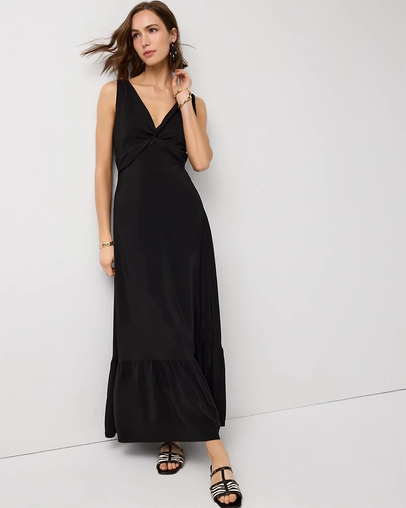 Tie-Back Maxi Dress