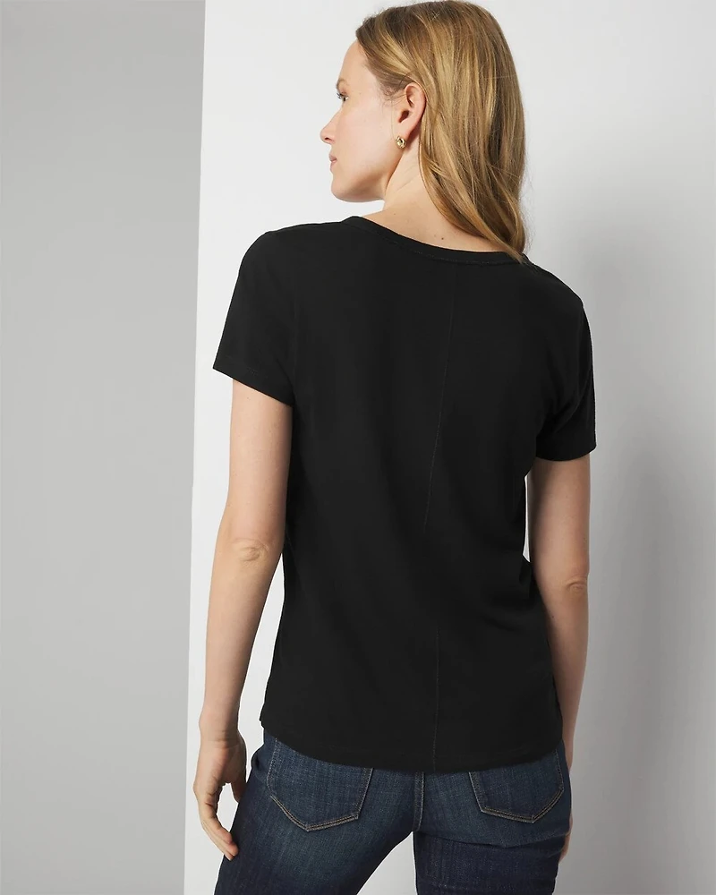 Cotton Modal V-Neck Tee