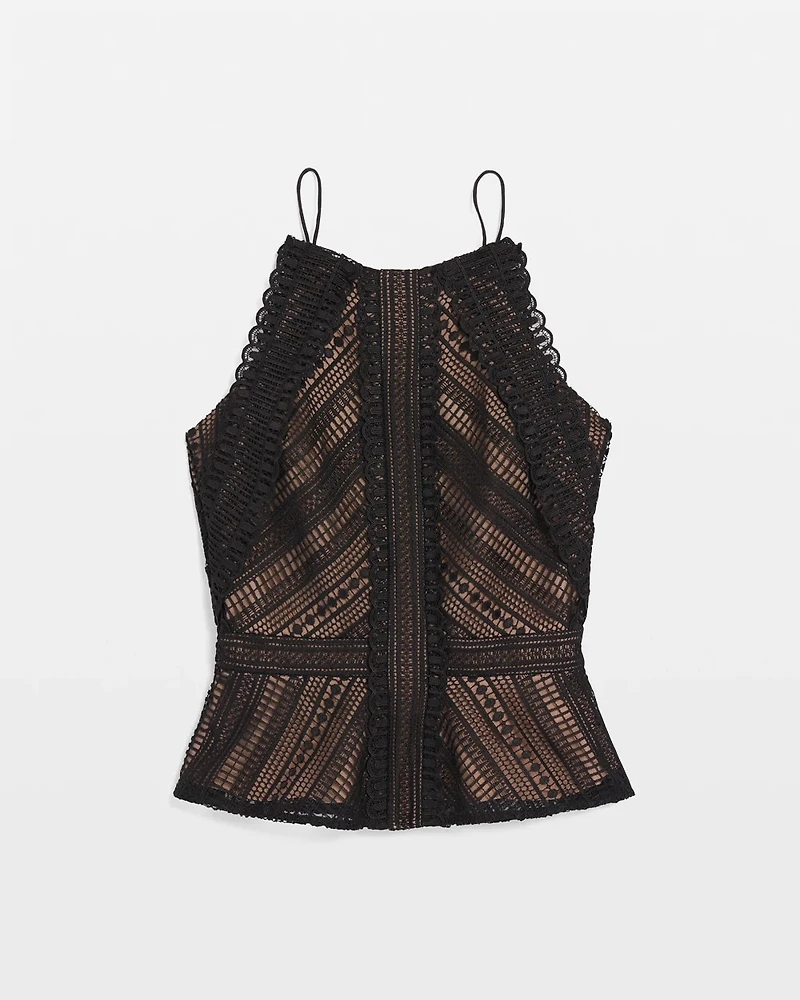 Lace Peplum Bustier