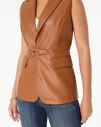 Faux Leather Vest