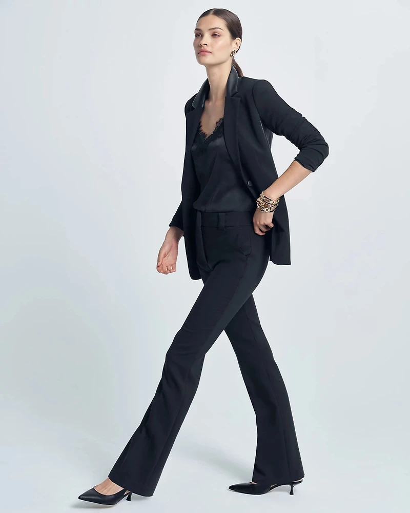 Luxe Stretch Mid-Rise Piper Flare Pant