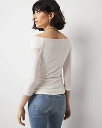 Off-The-Shoulder Ruched Top