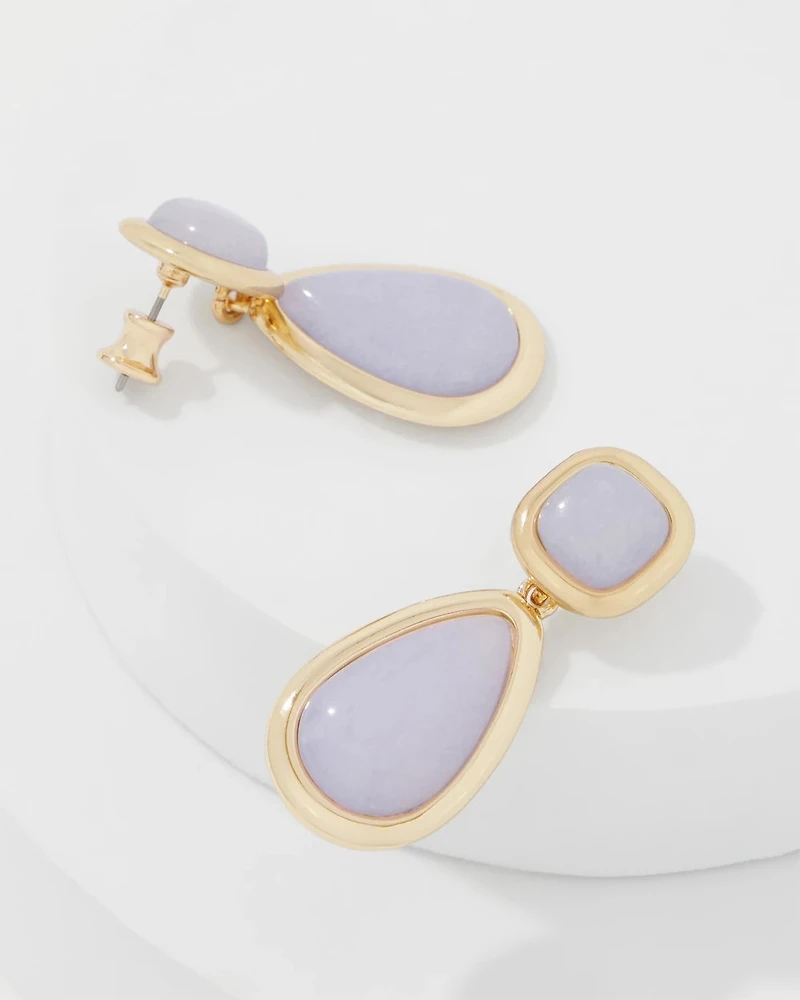 Dyed Jade Teardrop Earrings