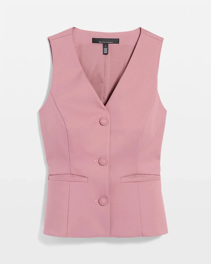 Sleeveless V-neck Vest