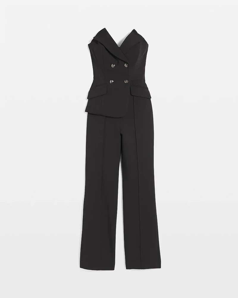 Double Weave Tuxedo Jumpsuit