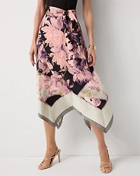 Handkerchief-Hem Midi Dress