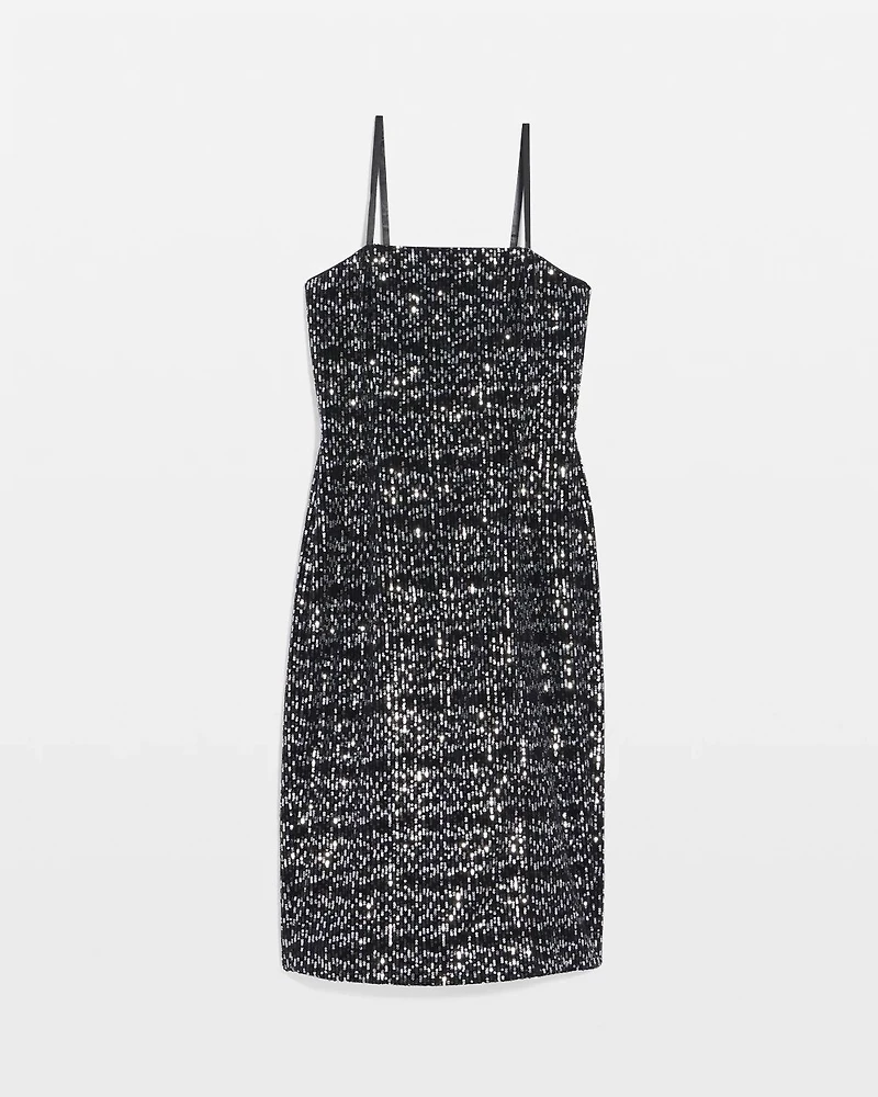 Strapless Sequin Mini Dress