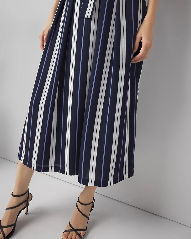 Striped Midi Skirt