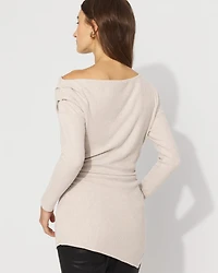 Asymmetrical Rib Snit Top