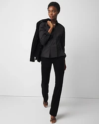 Tapered Waist Poplin Shirt