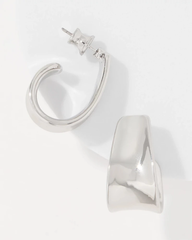 Sculptural Hoop Earrings