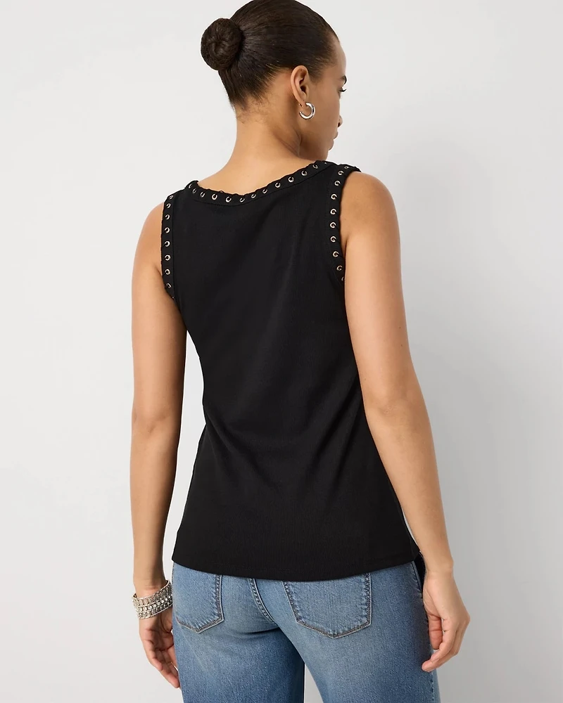 WHBM FORME™ Grommet Ribbed Tank