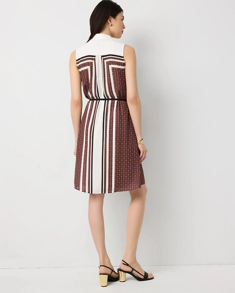 Sleeveless Shirt Dress