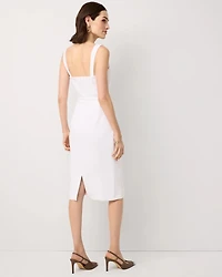 Belted Midi Sheath Dress