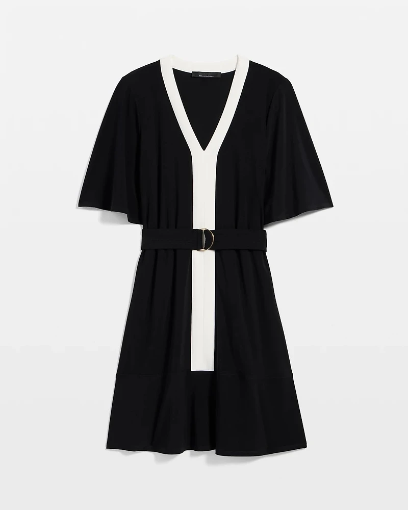 Matte Jersey Belted Kimono Dress
