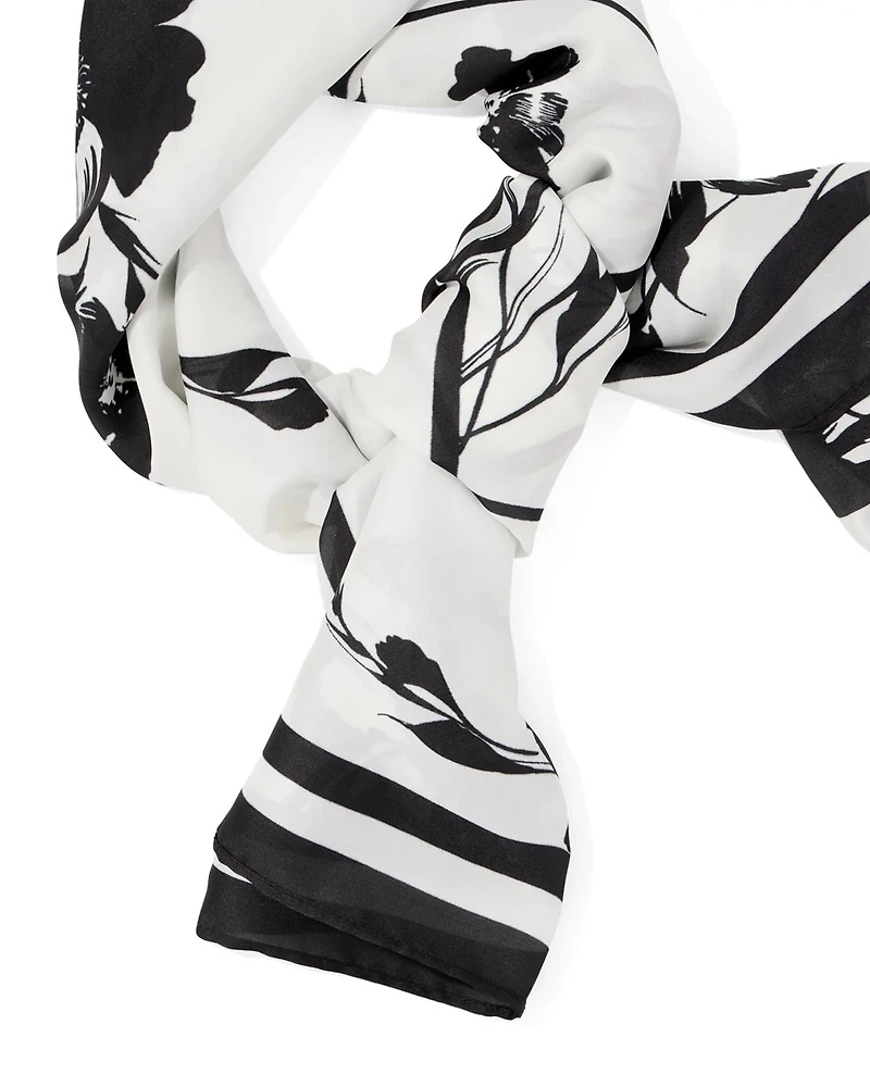 Floral Print Square Scarf