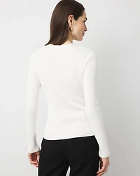 Rib Knit Pullover Sweater