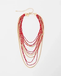 Seed Bead Convertible Multistrand Necklace