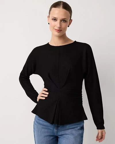 Ruched Long Sleeve Top