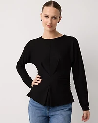 Ruched Long Sleeve Top