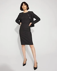 Pinstripe Sheath Dress