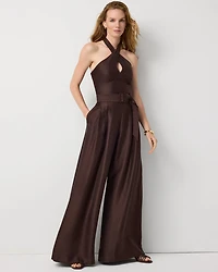 Belted Halter Jumpsuit
