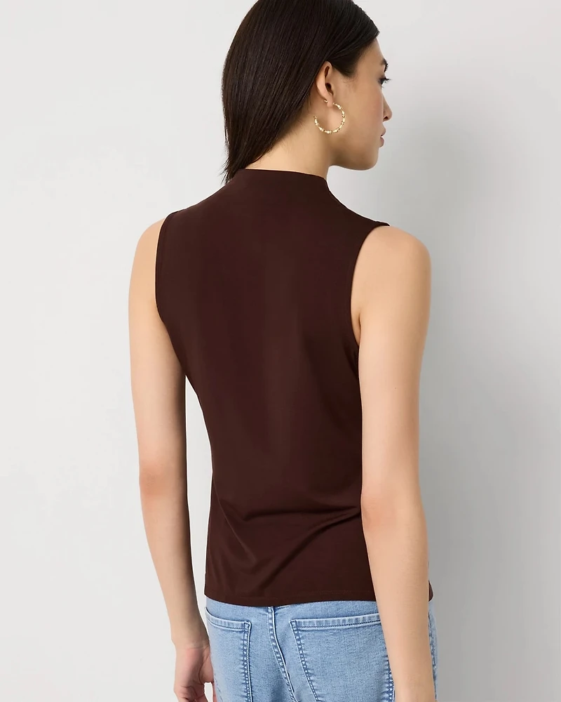 Cowl Neck Sleeveless Top
