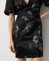 Puff Sleeve Mini Dress