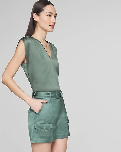 Belted Utility Shorts