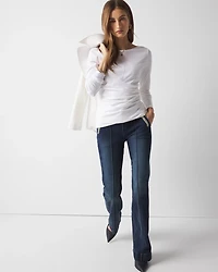 Wrap Front Crewneck Tee