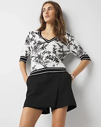 Floral Printed Sweater