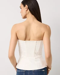 Tie-Waist Peplum Bustier