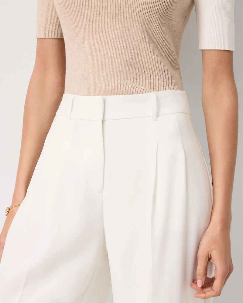 Petite Pleated Wide Leg Pant