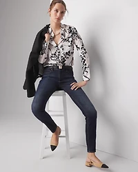 Long-Sleeve Printed Pocket Shirt