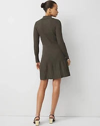 Petite Long Sleeve Sweater Dress